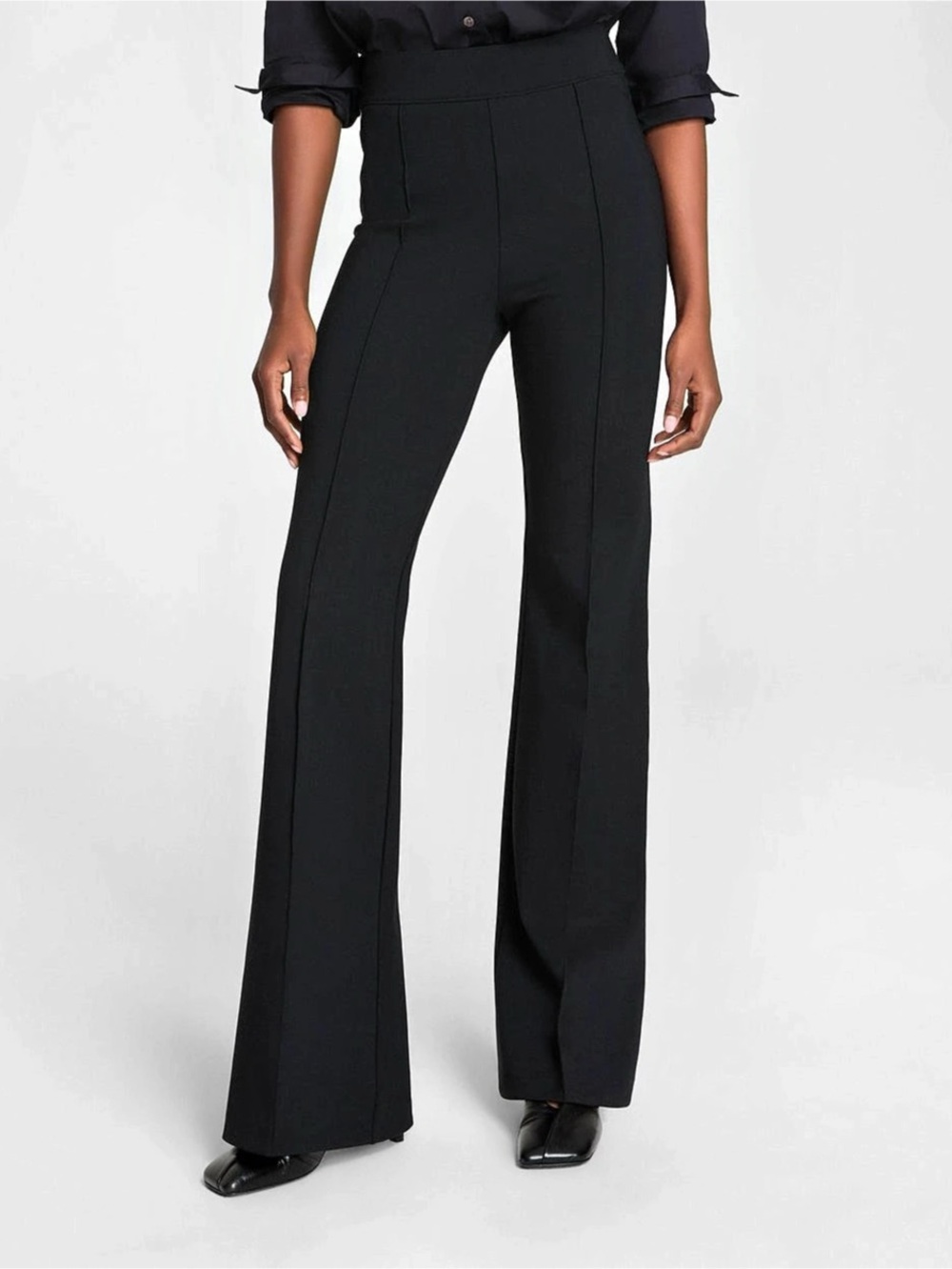 SPANX SPANXsupersmooth PerfectFit Ponte Flare Pant, Classic Black, Size Large